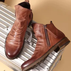 Hugo - Stylish Zipper Boots for All Seasons for Men