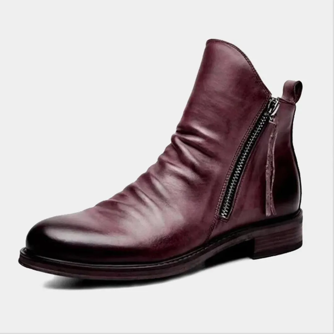 Hugo - Stylish Zipper Boots for All Seasons for Men