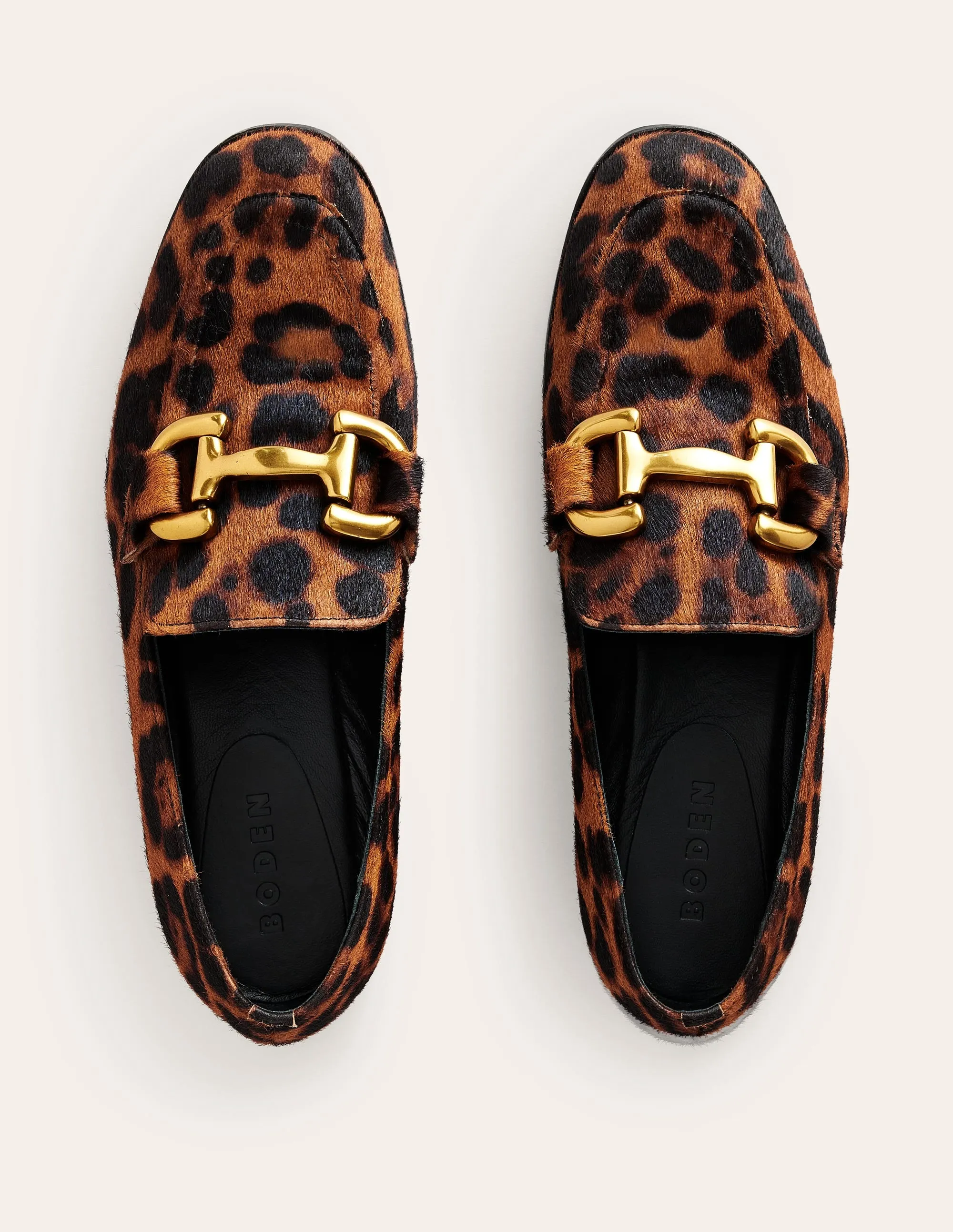 Iris Loafer mit Trensendetail-Mohair, Leopardenmuster