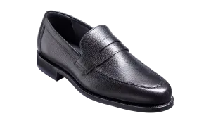 Jevington - Black Grain Loafer Shoe