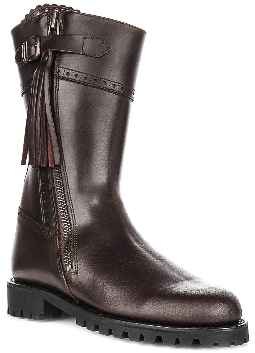 Justinreess England Valentina Short In Brown For Women