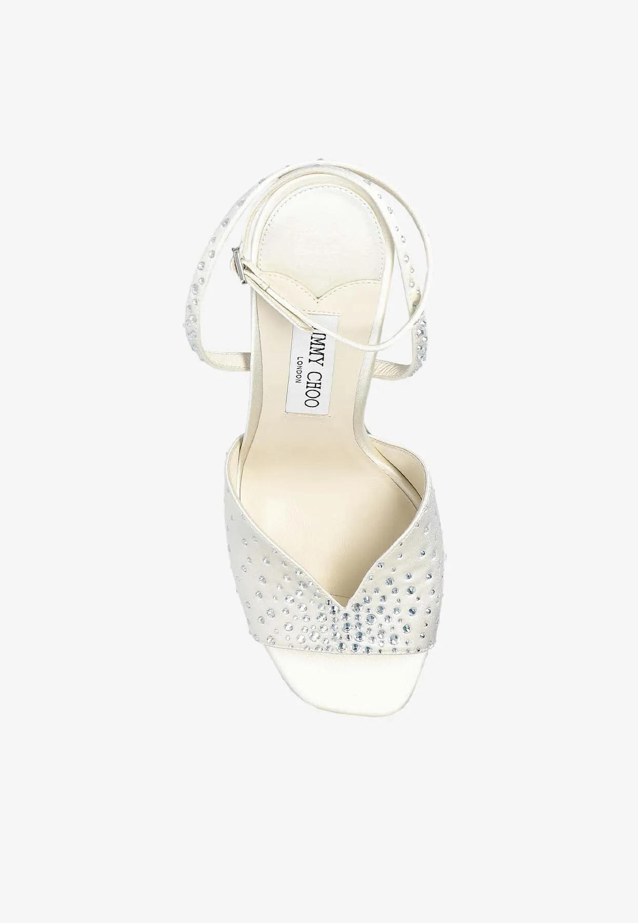 Karli 125 Crystal Satin Platform Sandals