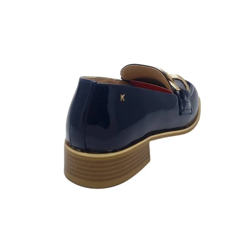 Kate Appleby Navy Patent Loafer - Thames
