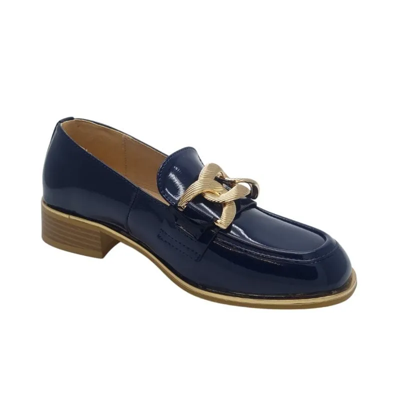 Kate Appleby Navy Patent Loafer - Thames