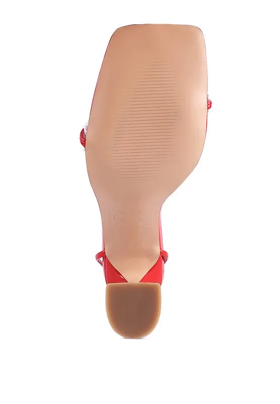 Lace Up Heeled Sandal
