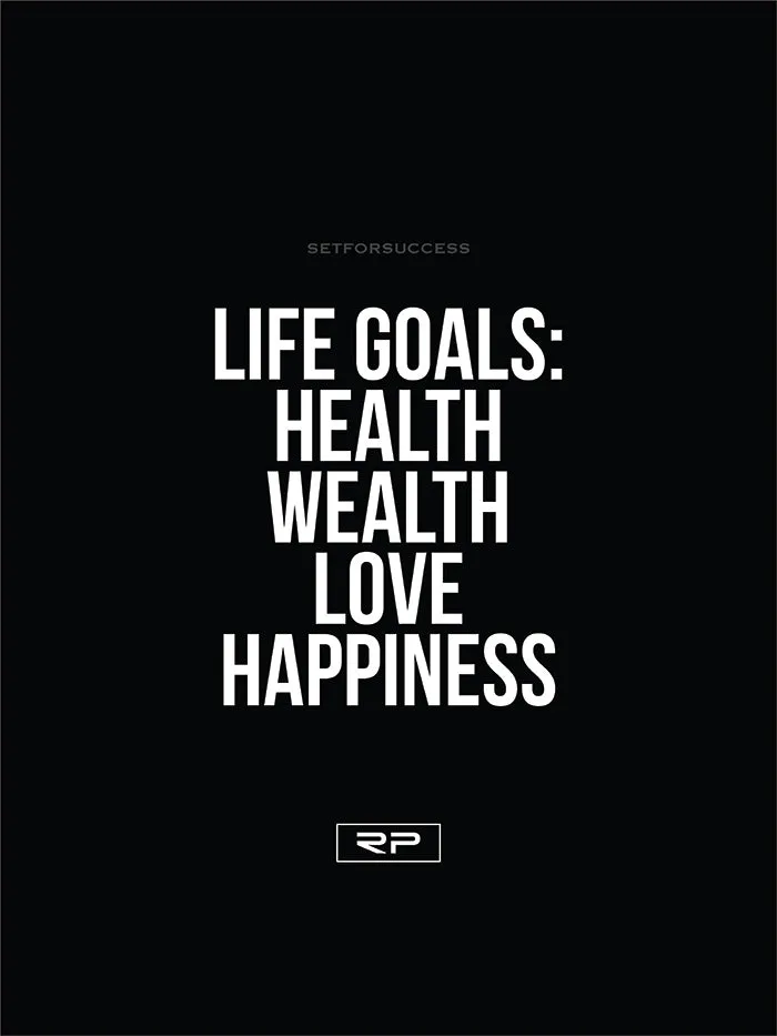 LIFE GOALS - 18x24 Poster