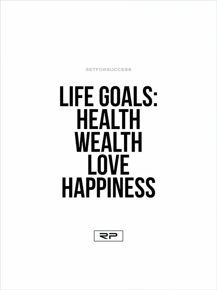 LIFE GOALS - 18x24 Poster