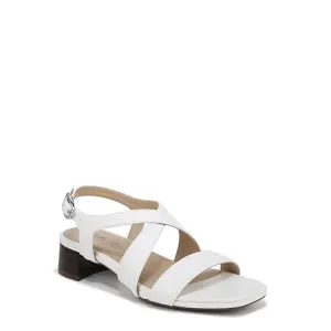 LifeStride Womens Jordan Strappy Heeled Sandals Bright White 10 M