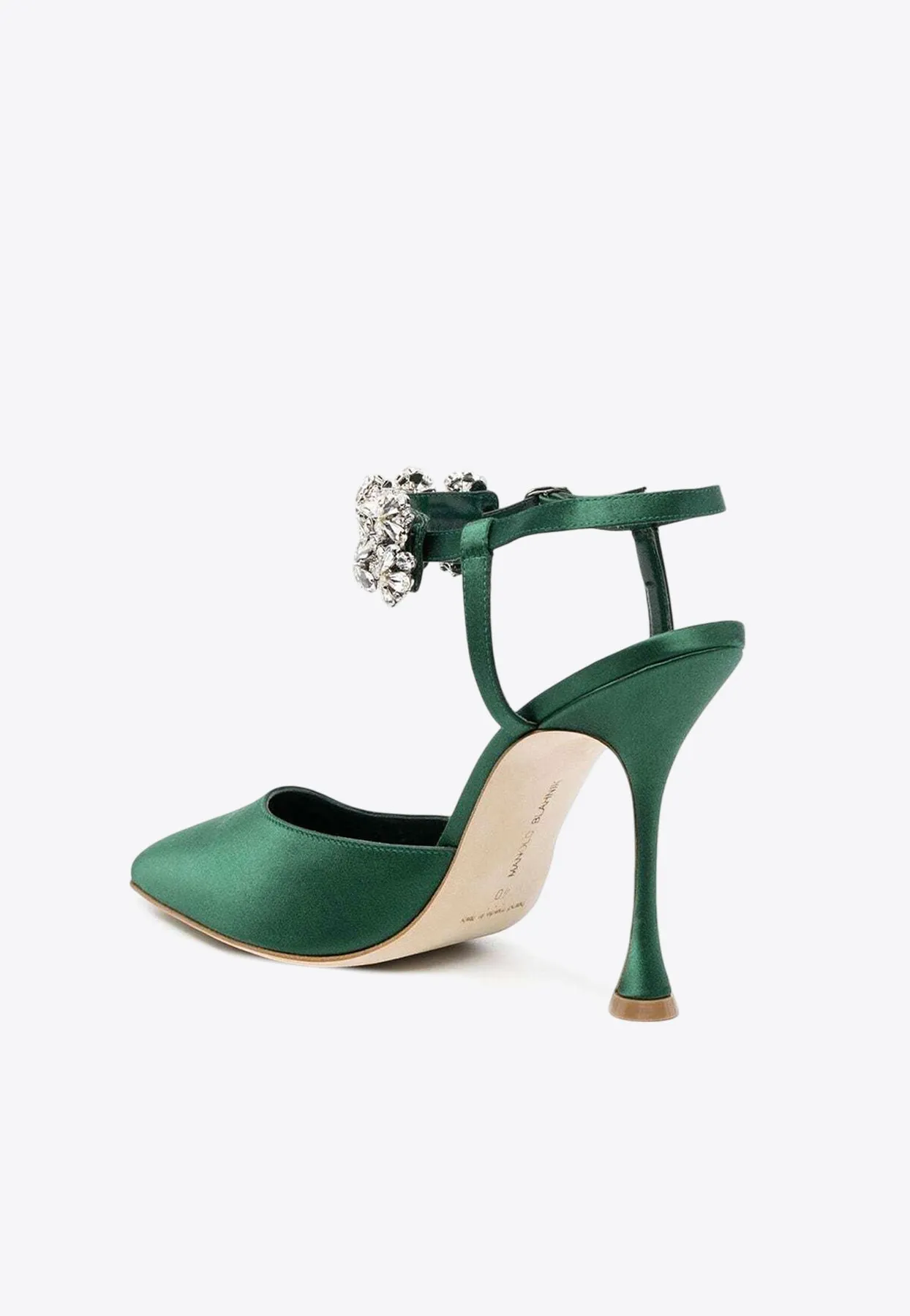 Mabina 105 Crystal Embellished Satin Pumps