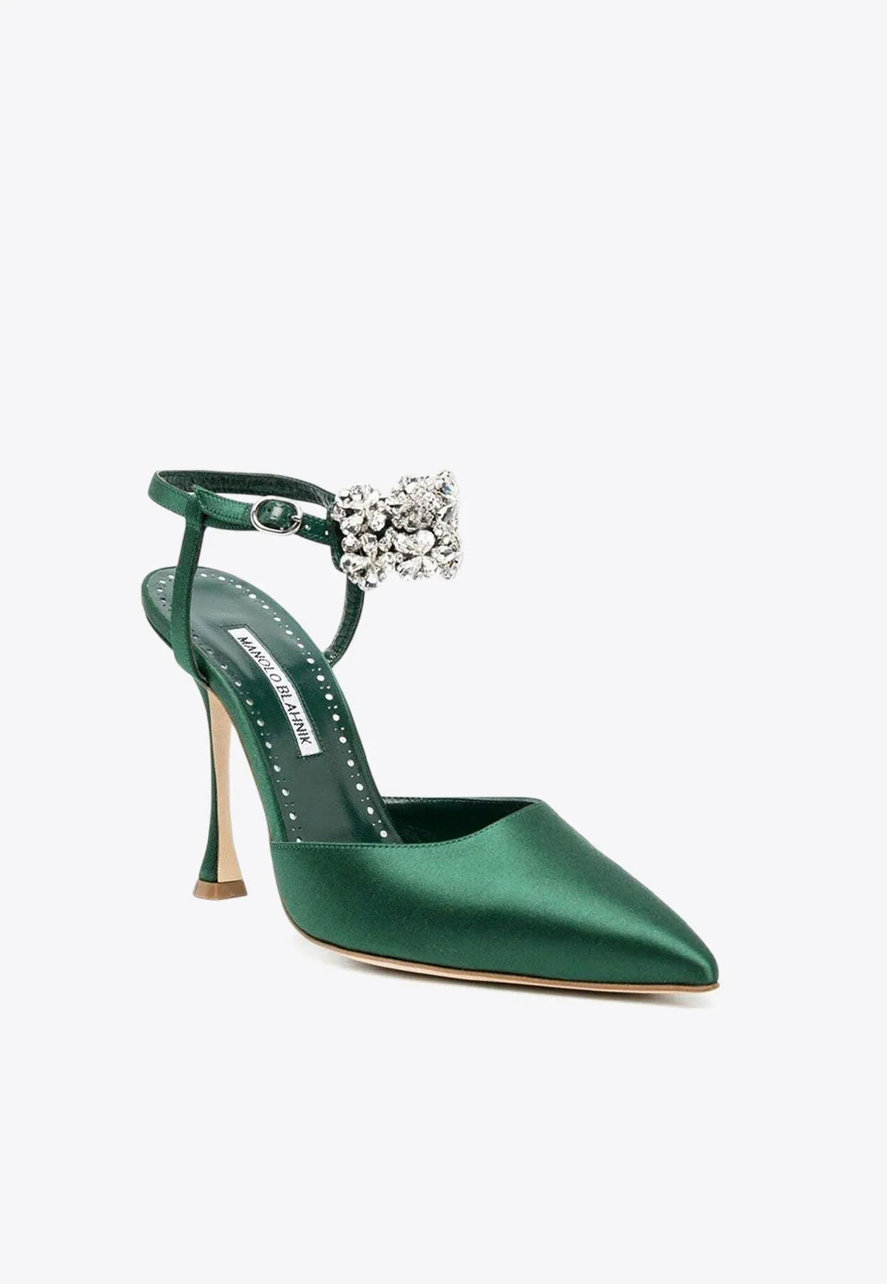 Mabina 105 Crystal Embellished Satin Pumps