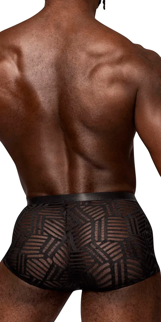 Male Power 125-284 Rude Awakening Cheeky Cutout Short Black