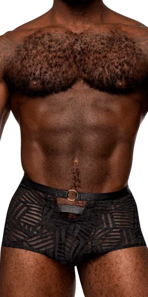 Male Power 125-284 Rude Awakening Cheeky Cutout Short Black
