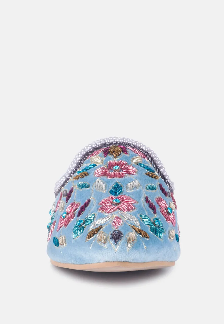 Marcella Embroidered Mules By Ruw