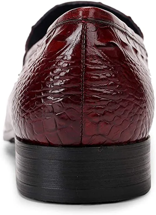 Men's Tassel Loafer Black Burgundy