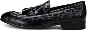 Men's Tassel Loafer Black Burgundy