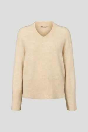 Meri Prio striktrøje - Off White