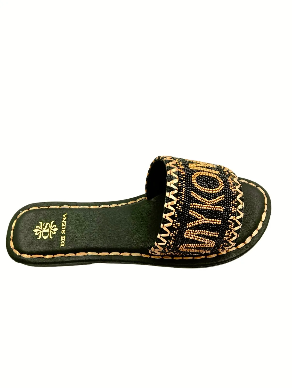MYKONOS BEADED DÉGRADÉ RESORT SLIDES