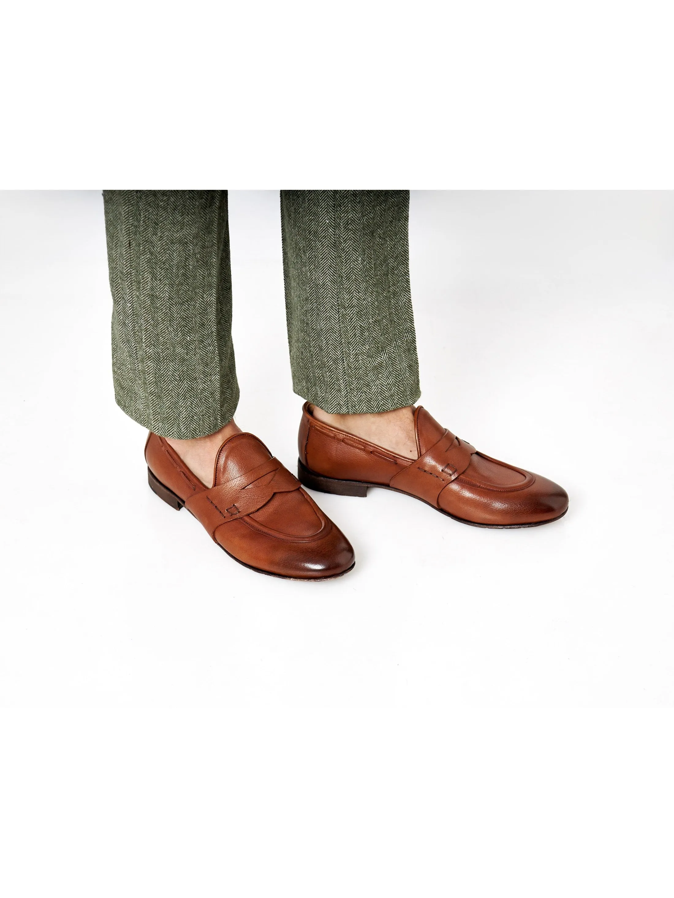 NAPLES 01 - TAN PENNY LOAFER