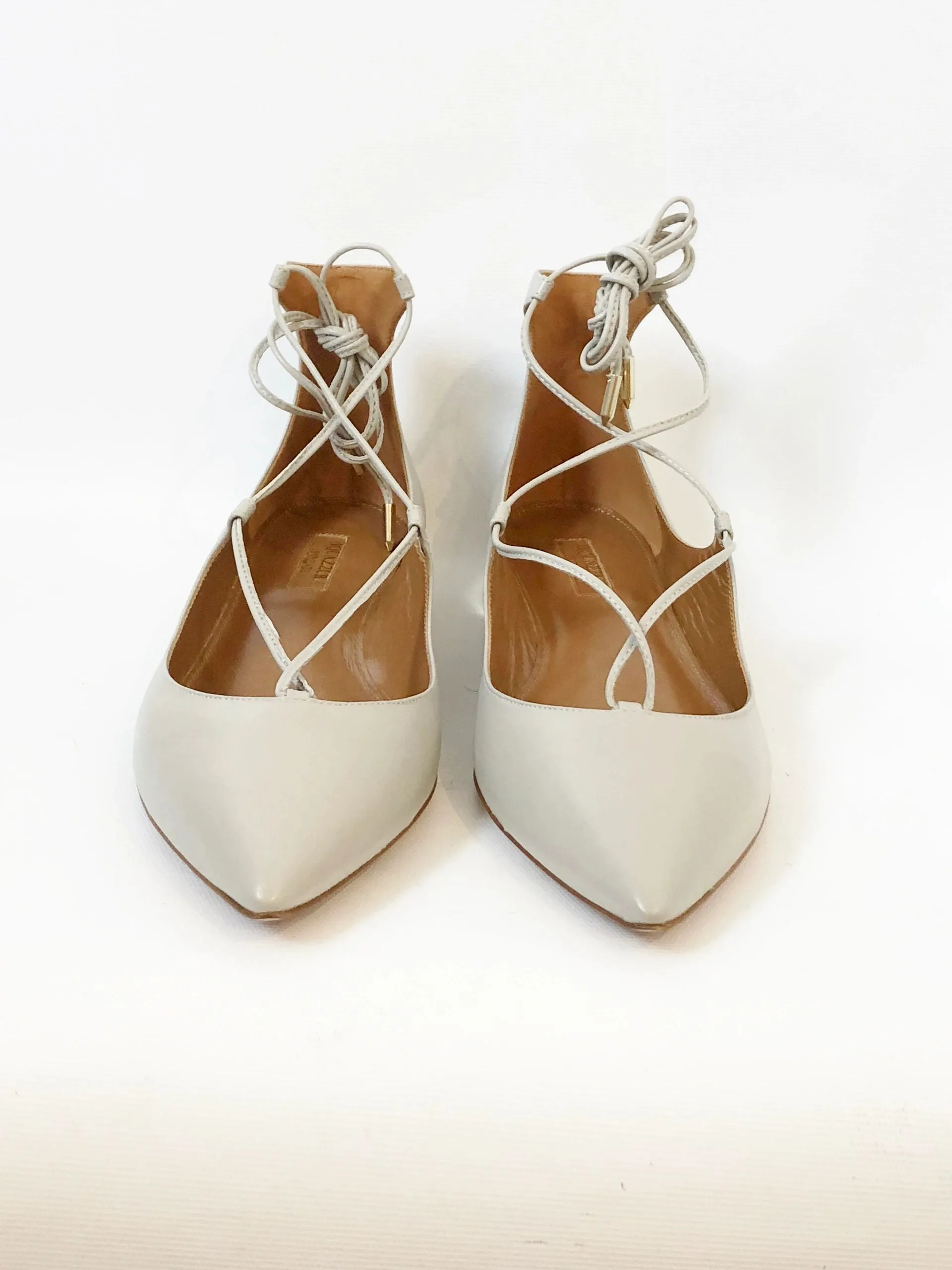 NEW Aquazzura Christy Flat Size 39 It (9 Us)