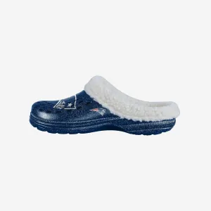 New England Patriots Womens Sherpa Lined Glitter Clog