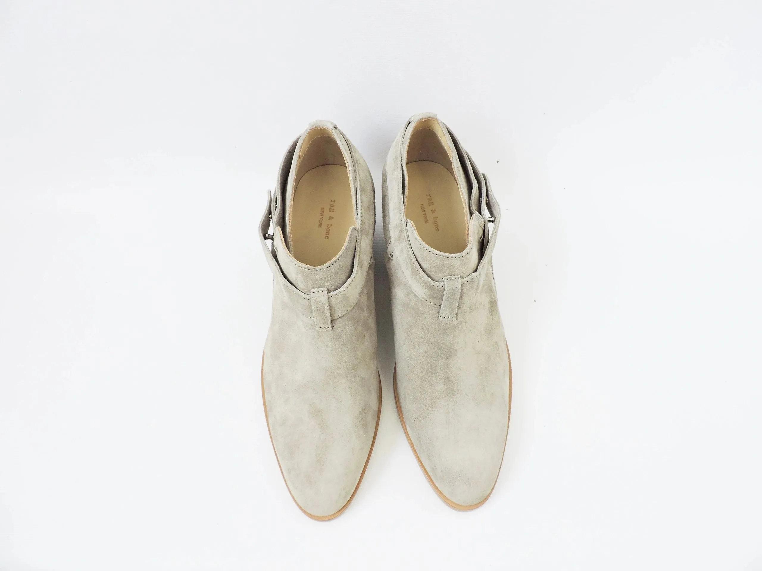 NEW Rag & Bone Harley Belted Suede Bootie Size 37 It (7 Us)