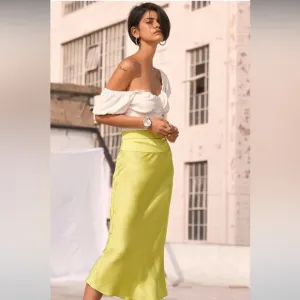 NWT Free People Women's Normani Bias Skirt