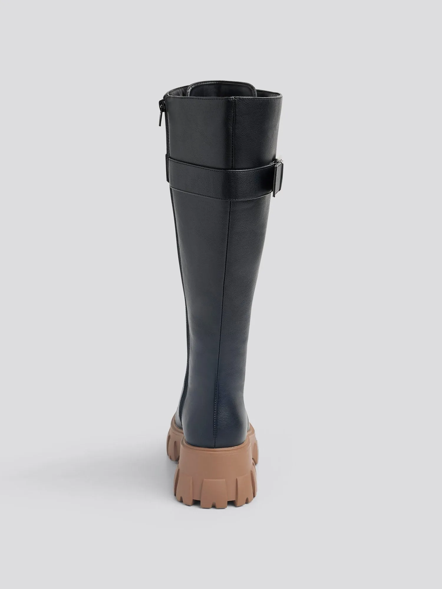 Oaklynn Knee High Lace-up Combat Boots