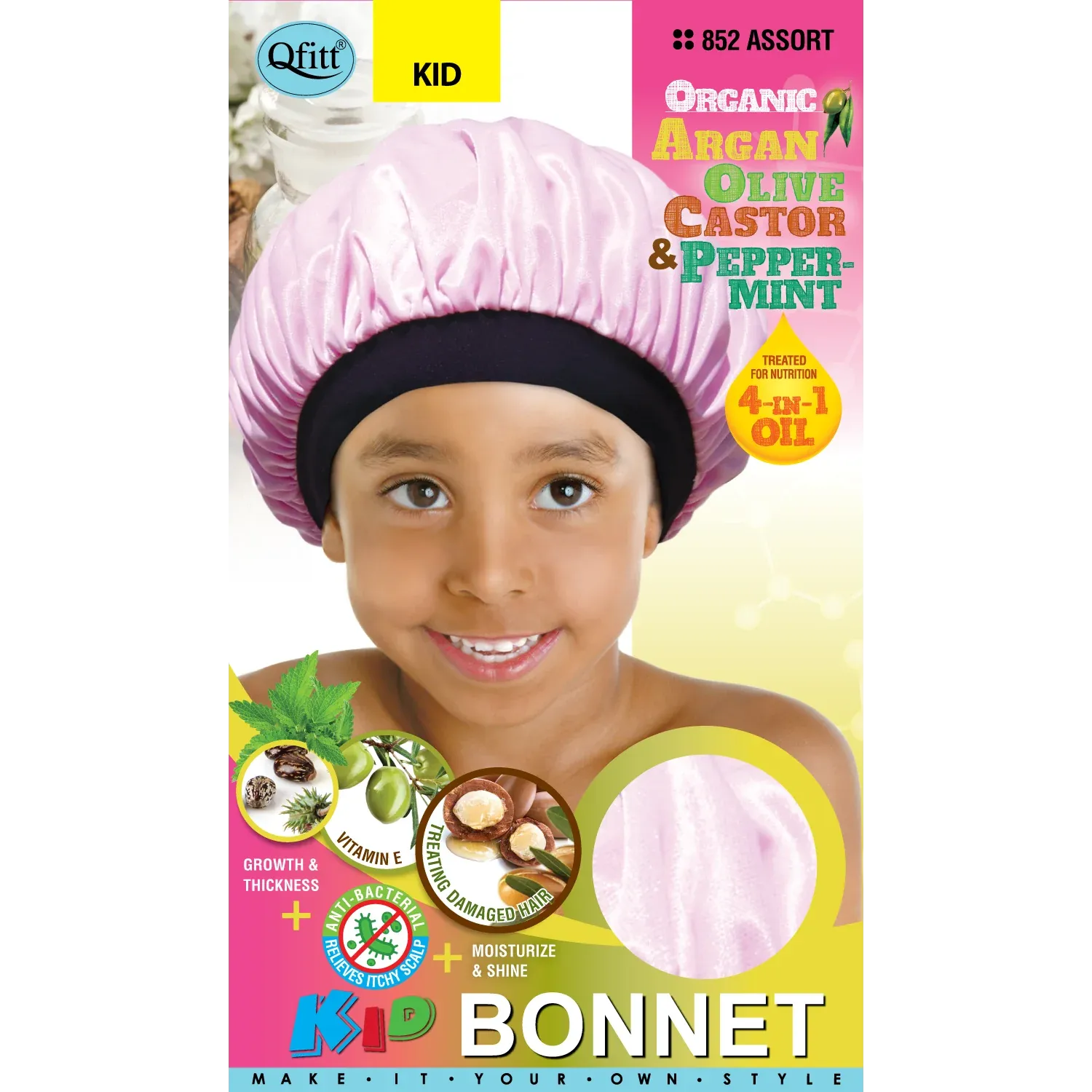 Olive Oil & Shea Butter Kids Bonnet #854