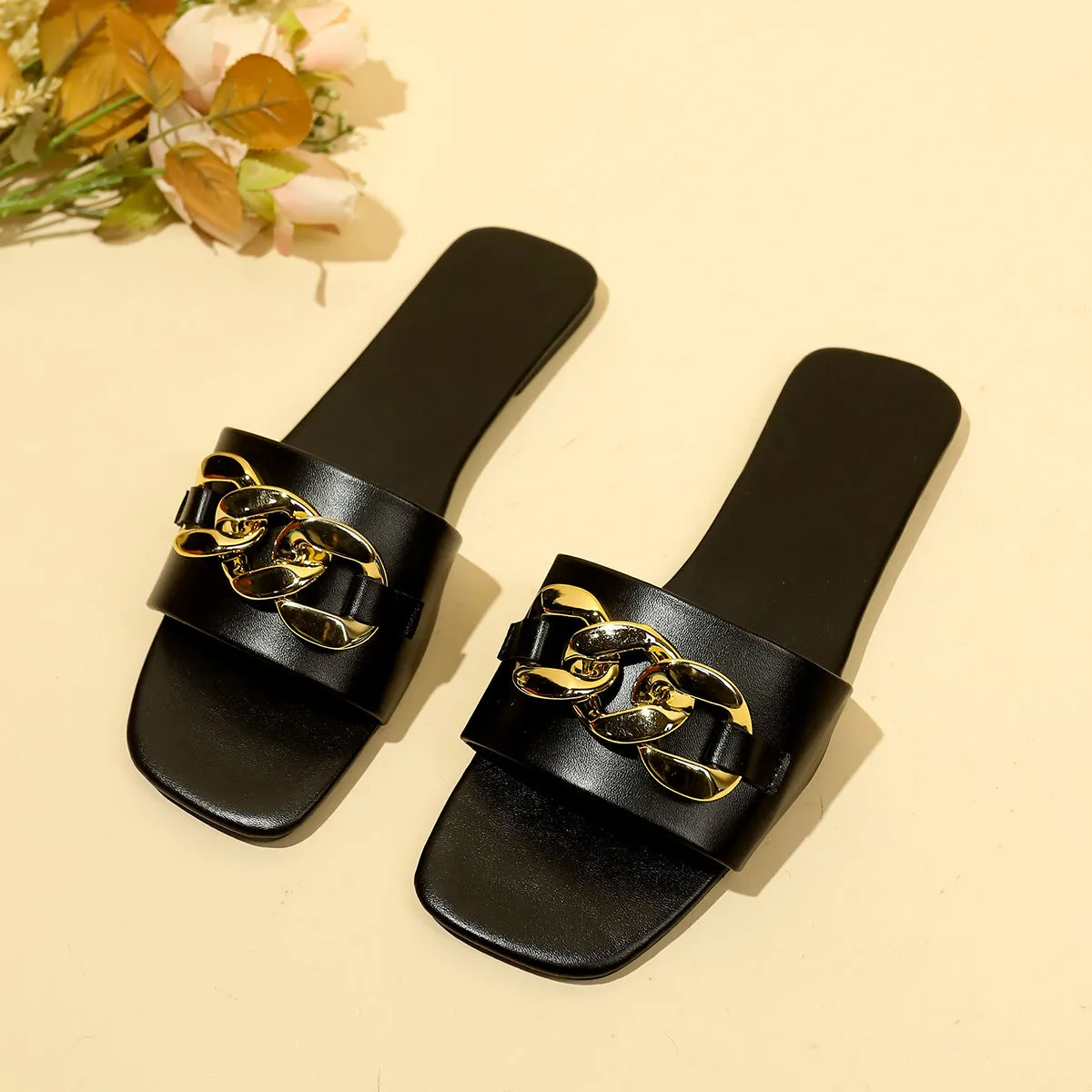 Open Toe Flats Sandals