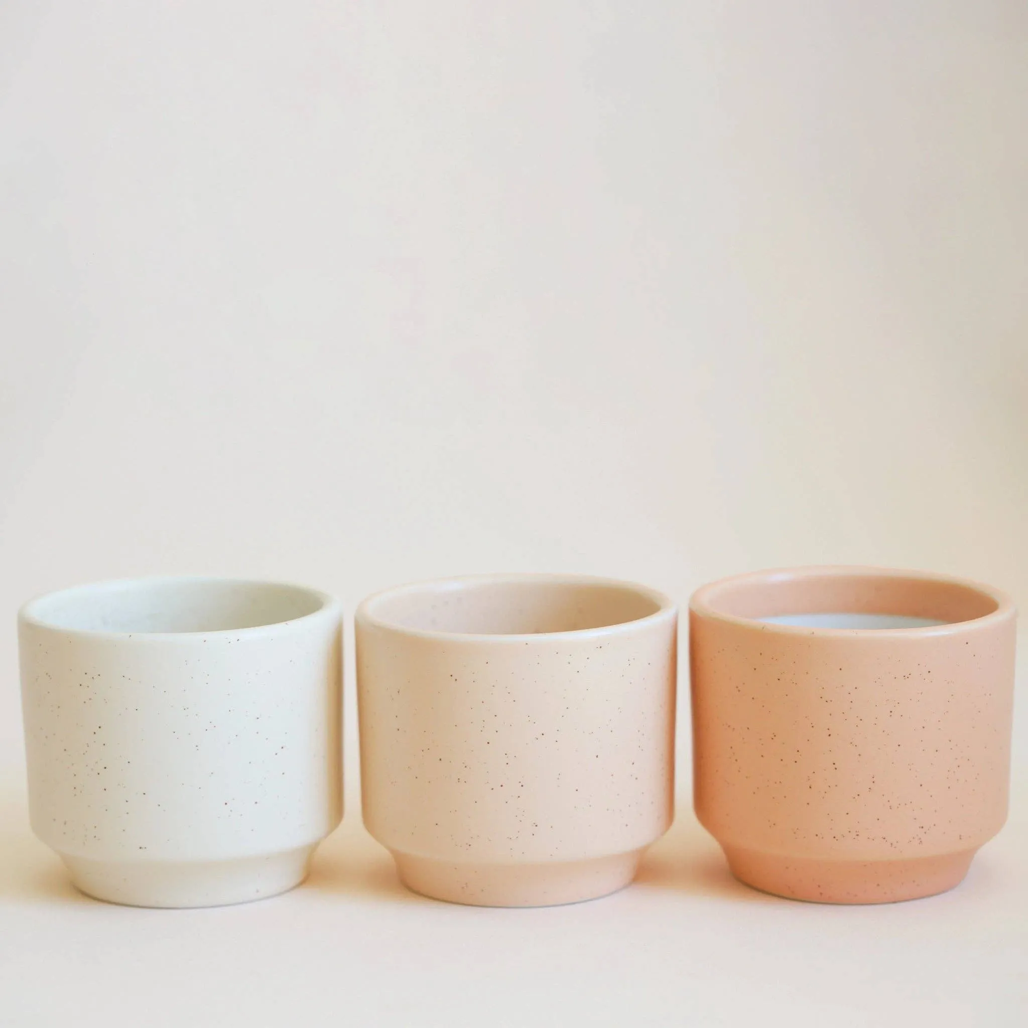 Parker Planter | Vintage White Speckle: 4.5 inch