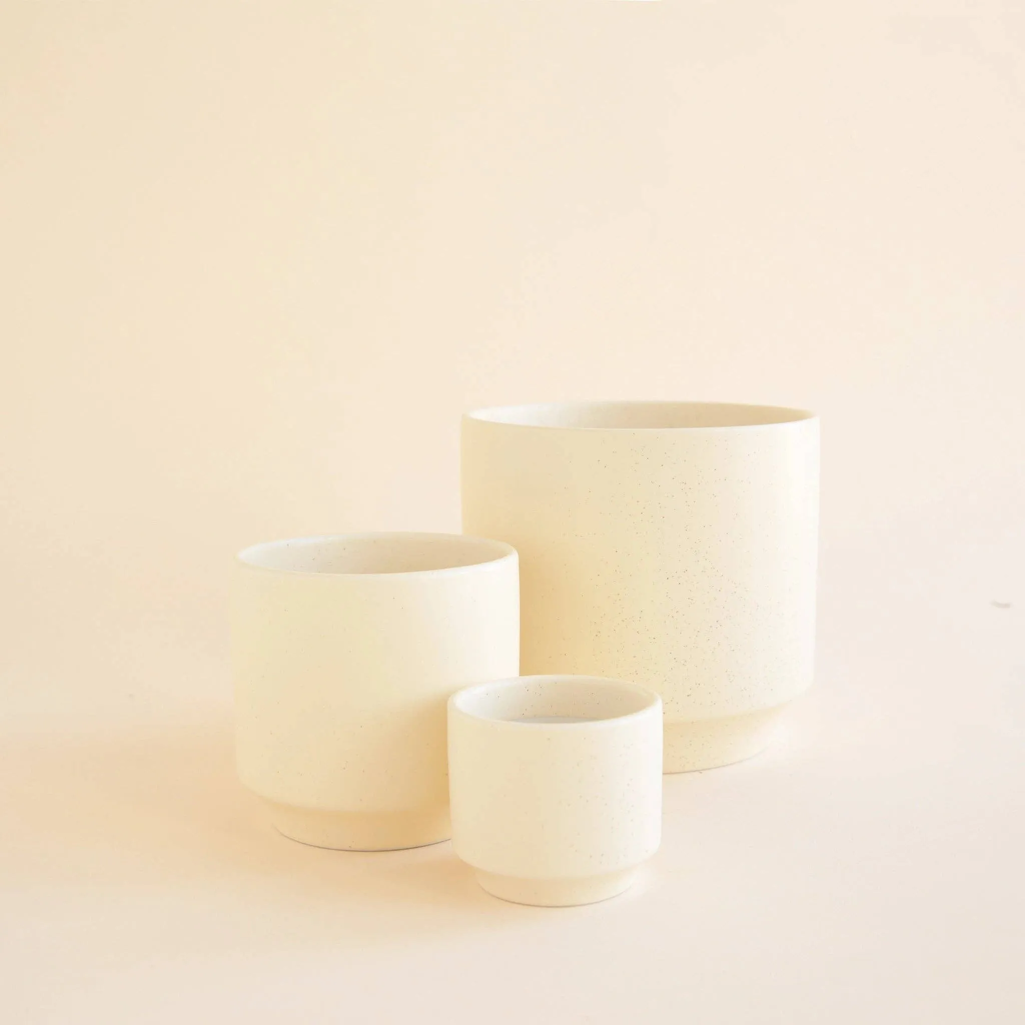 Parker Planter | Vintage White Speckle: 4.5 inch