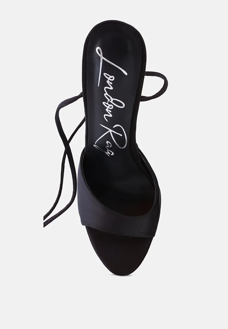 Passion Fruit Dramatic Platform Lace-Up Heel Sandals By Ruw