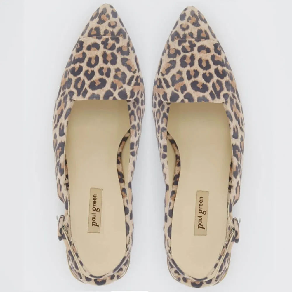 Paul Green Slingback 6090-LEOPARD