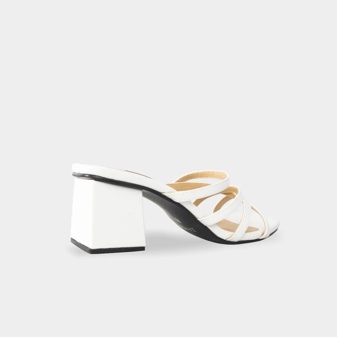 Pearl Mules (White)