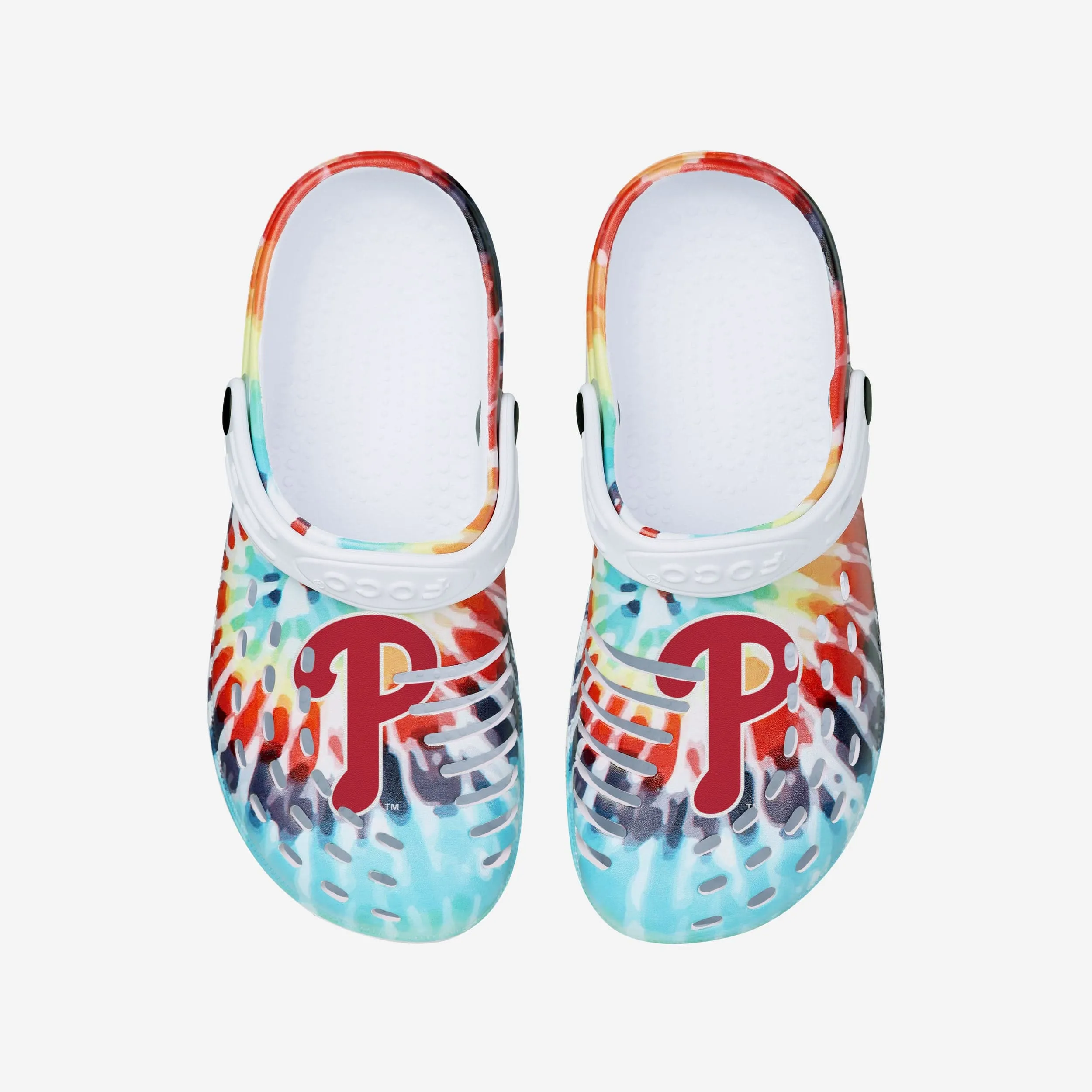 Philadelphia Phillies Womens Tie-Dye Clog With Strap