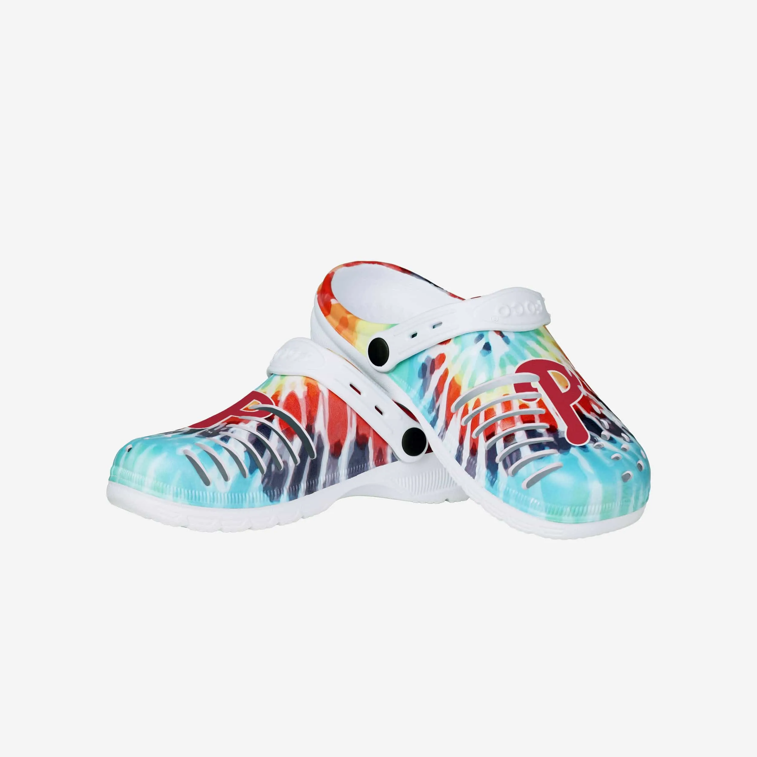 Philadelphia Phillies Womens Tie-Dye Clog With Strap