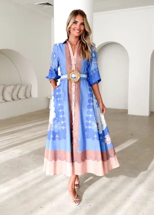 Portobello Midi Dress - Blue Moon