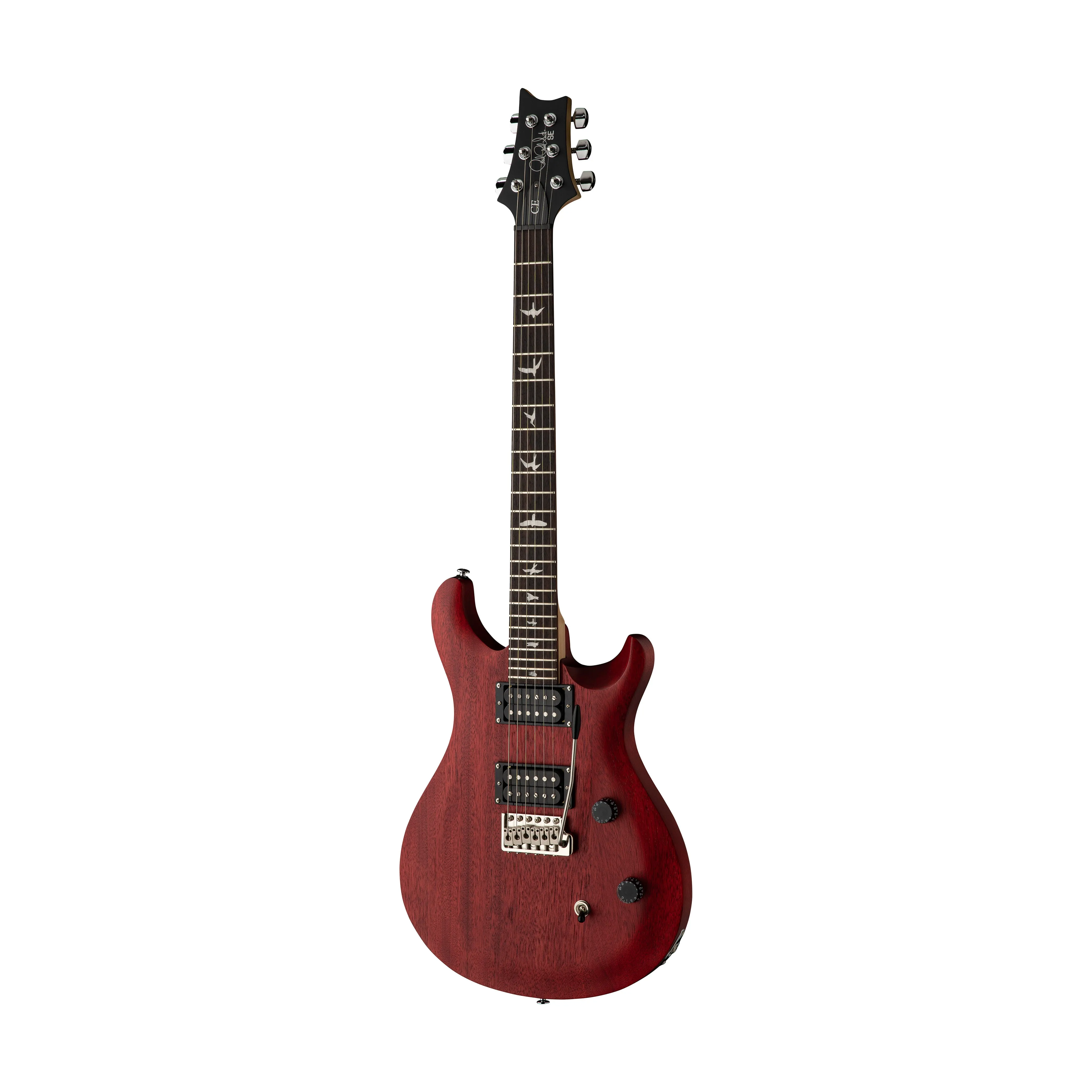PRS SE CE24 Standard Satin Electric Guitar w/Bag, Vintage Cherry