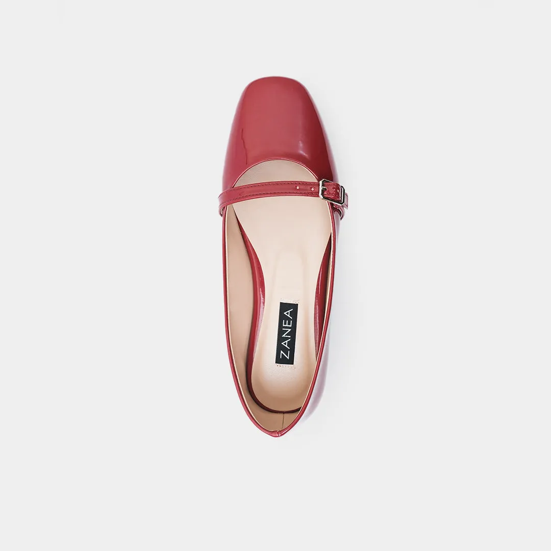 Rachel Flats (Maroon)