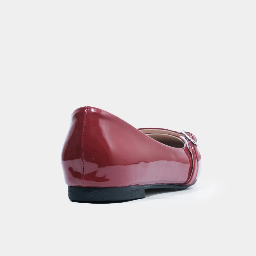 Rachel Flats (Maroon)