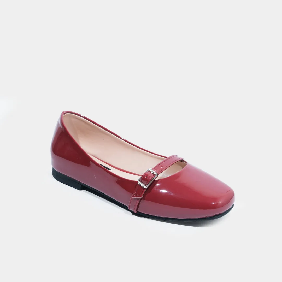 Rachel Flats (Maroon)