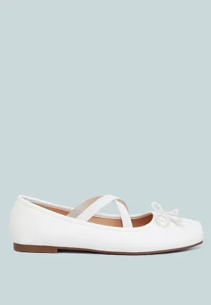 Recycled Faux Leather Ballet Flats By Ruw