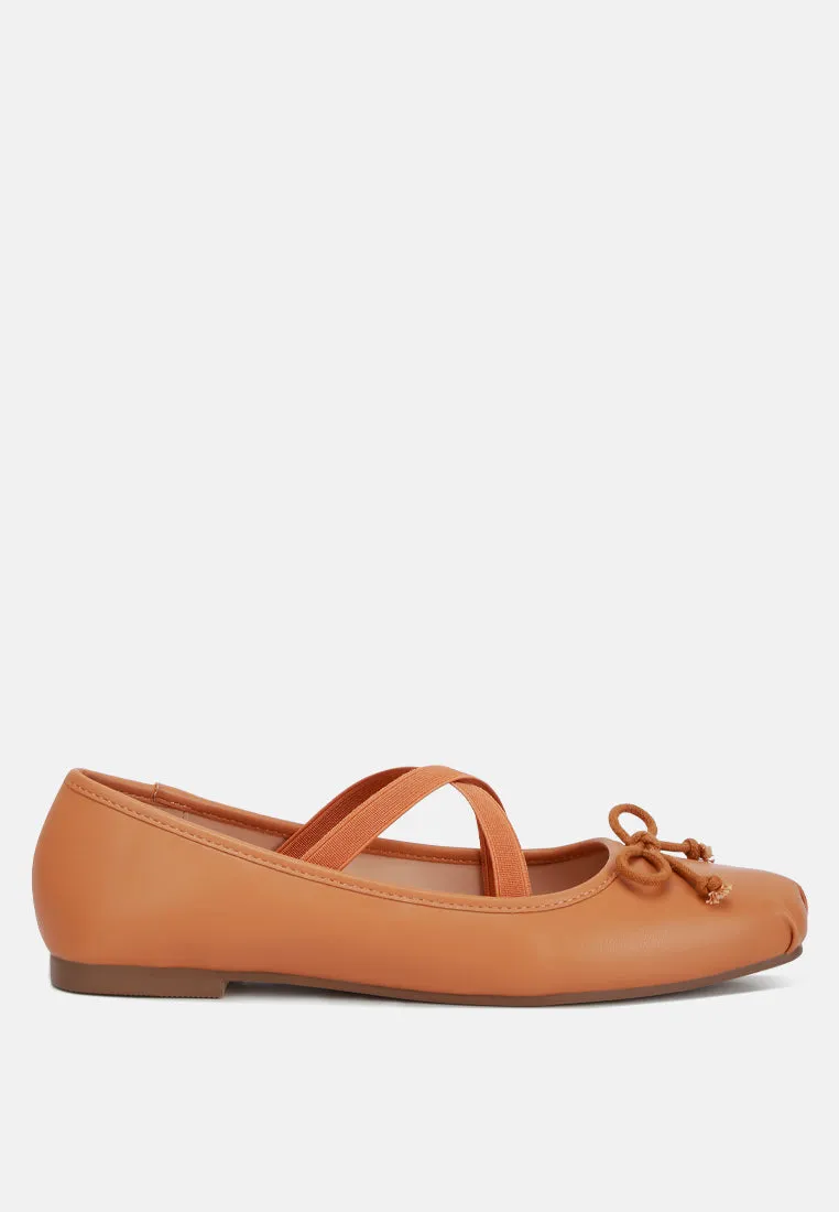 Recycled Faux Leather Ballet Flats By Ruw