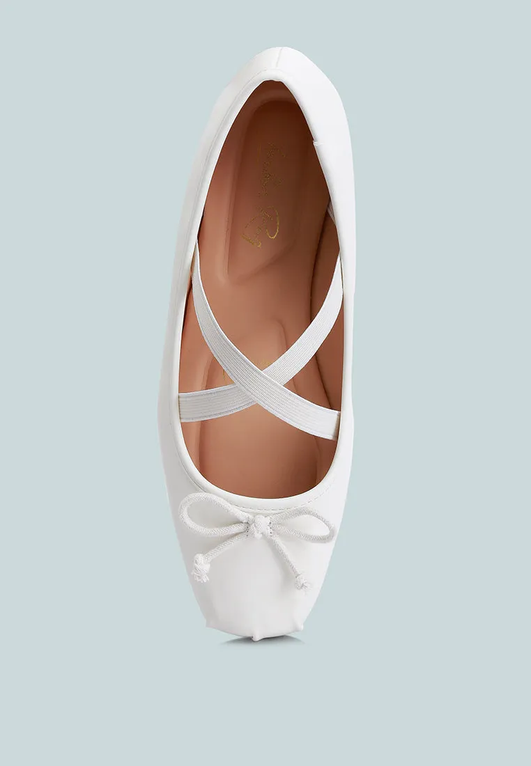 Recycled Faux Leather Ballet Flats By Ruw