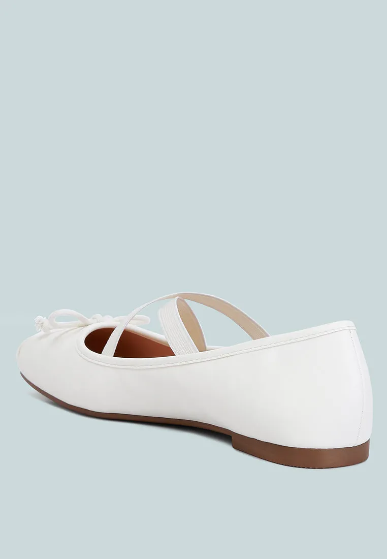 Recycled Faux Leather Ballet Flats By Ruw