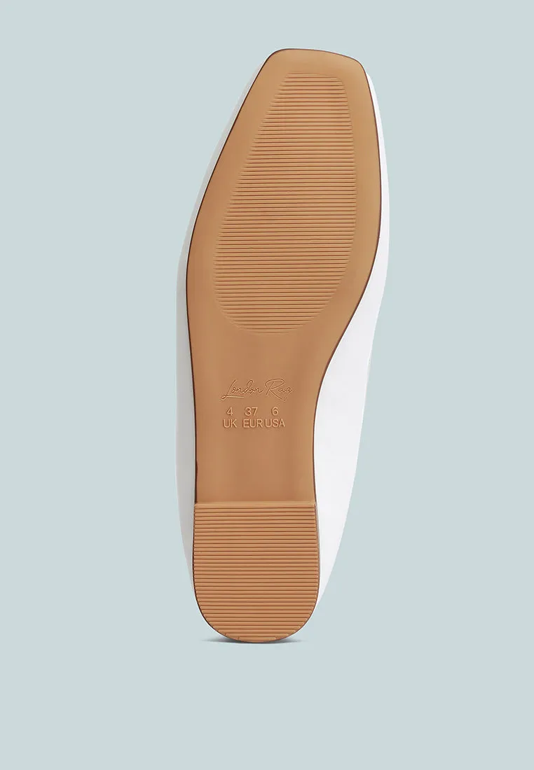 Recycled Faux Leather Ballet Flats By Ruw