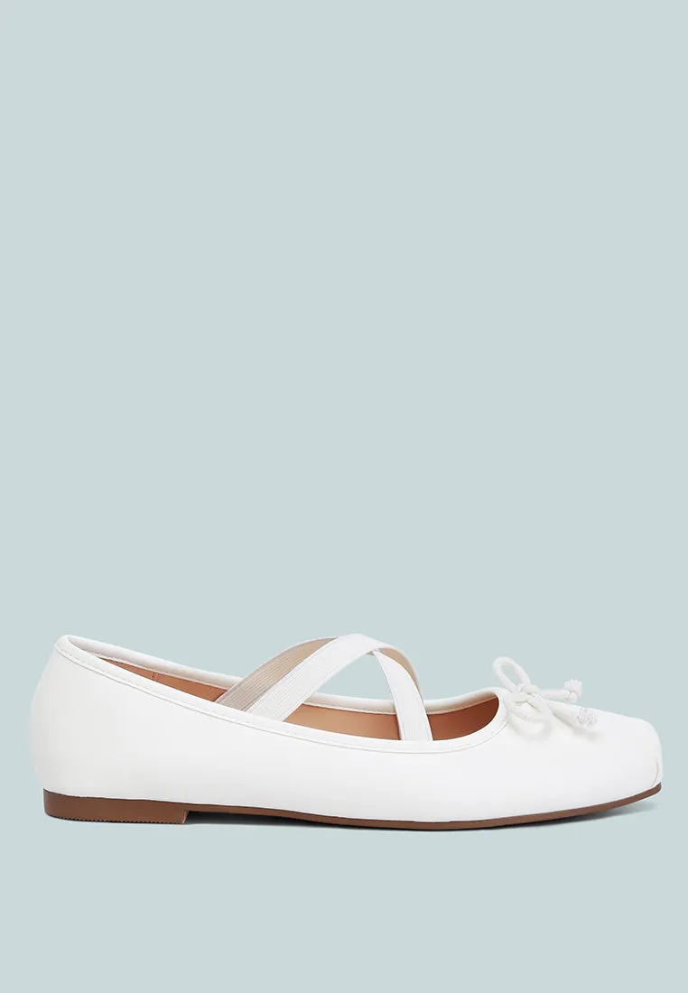 Recycled Faux Leather Ballet Flats By Ruw