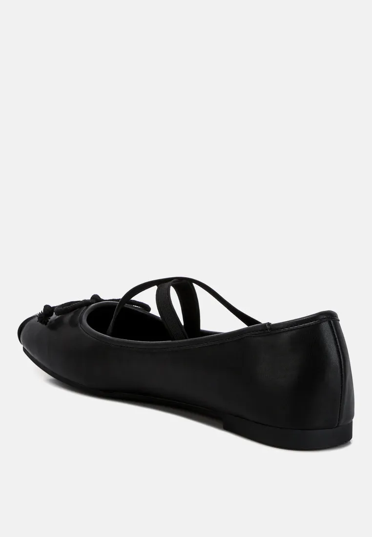 Recycled Faux Leather Ballet Flats By Ruw
