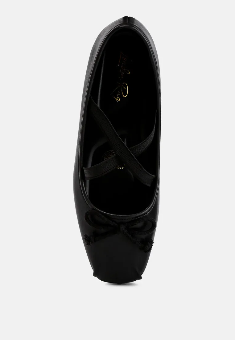 Recycled Faux Leather Ballet Flats By Ruw