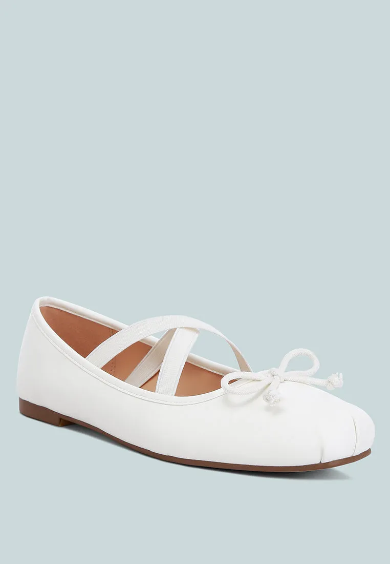 Recycled Faux Leather Ballet Flats By Ruw